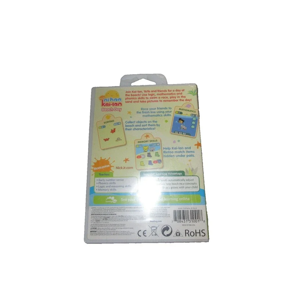 Ni Hao, Kai-lan,Beach Day Leapster Learning Game New Sealed